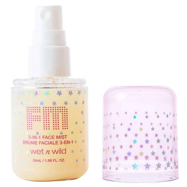 Wet n wild | Fantasy Makers 3-in-1 Face Mist - Dewy Illusion | Product front facing cap off, with no background