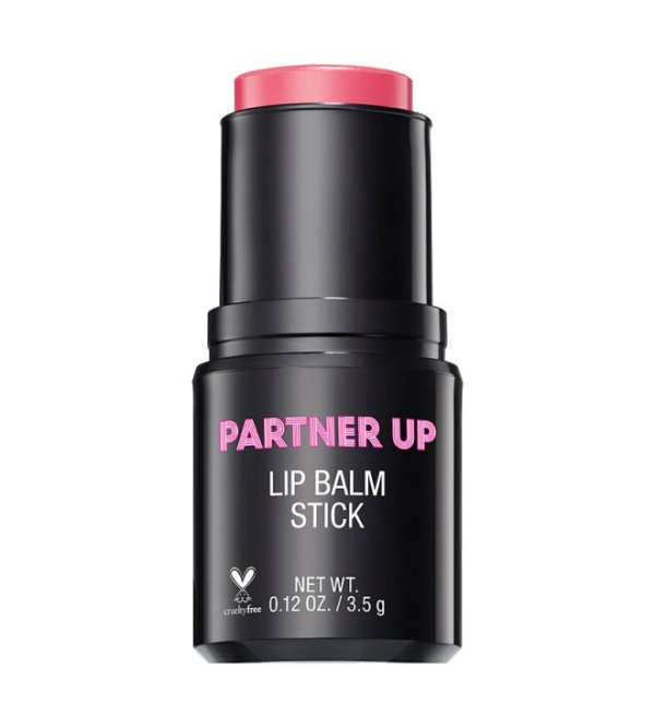 Partner Up Lip Balm Stick- Pink Knockout - Product front facing on a white background