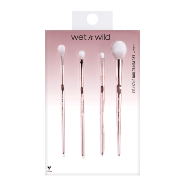 Wet n wild | Eye Perfection Brush Set | Product front facing in packaging, with no background