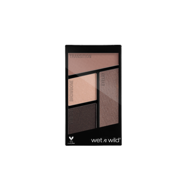 Color Icon Eyeshadow Quad-Silent Treatment - Product front facing with cap off on a white background