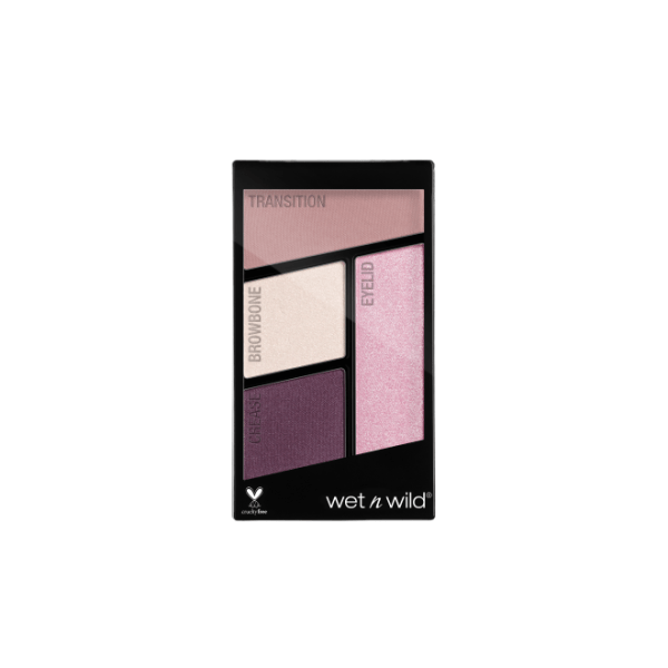 Color Icon Eyeshadow Quad-Petalette - Product front facing with cap off on a white background