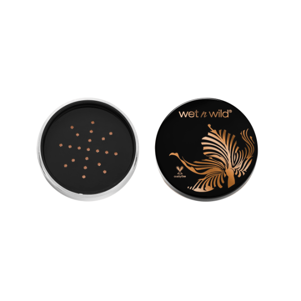 Wet n wild | MegaGlo Loose Highlighting Powder | Product front facing cap off, with no background