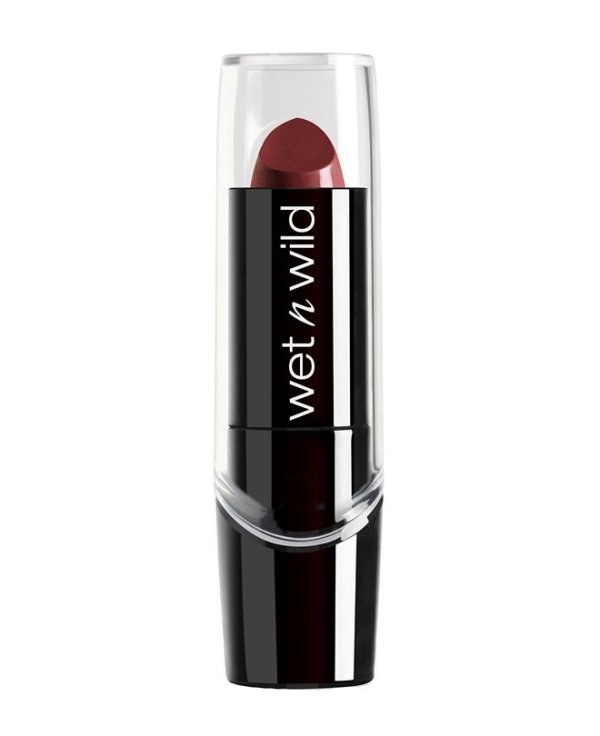 Wet n wild | Silk Finish Lipstick-Dark Wine | Product front facing cap on, with no background