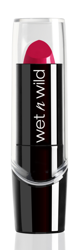 Wet n wild | Silk Finish Lipstick-In The Near Fuchsia | Product front facing cap on, with no background