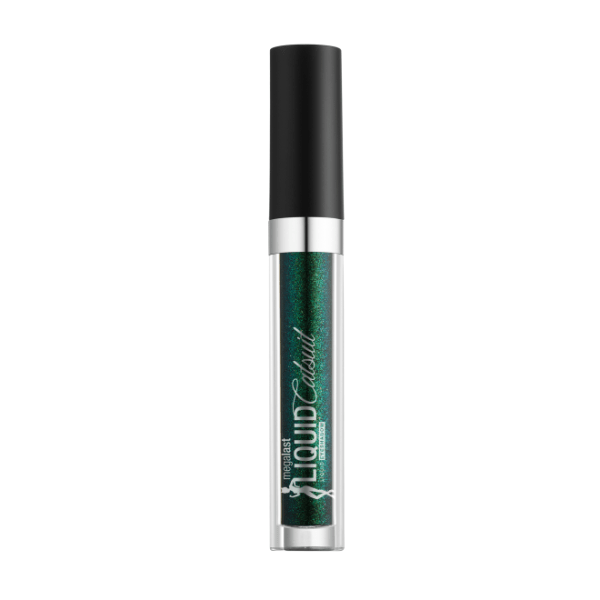 Megalast Liquid Catsuit Liquid Eyeshadow-Emerald Gaze - Product front facing with cap off on a white background