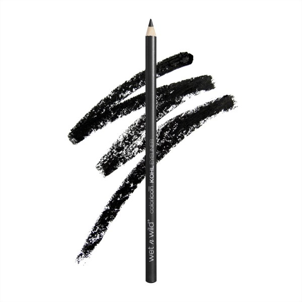 Wet n wild | Color Icon Kohl Liner Pencil-Baby’s Got Black | Product front facing cap off, with product swatch