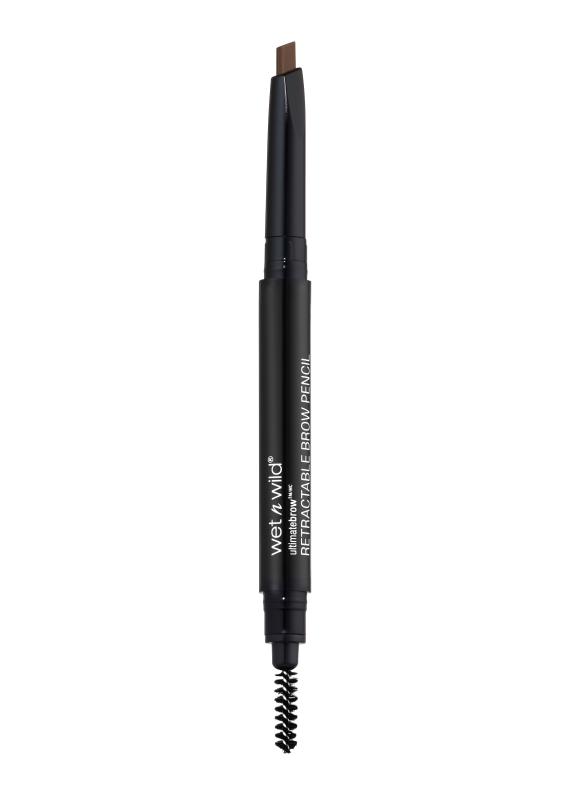 Wet n wild | Ultimate Brow Retractable-Medium Brown | Product front facing cap off, with no background