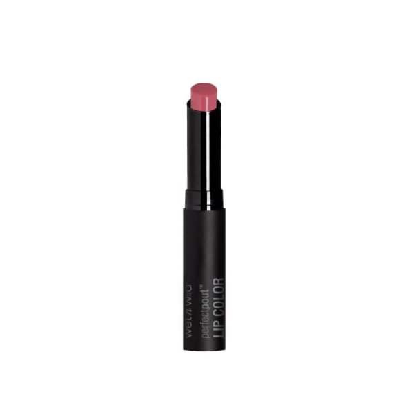 Wet n wild | Perfect Pout Lip Color- Ring Around The Rosy | Product front facing cap off, with no background