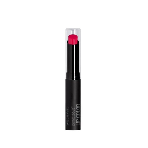 Perfect Pout Lip Color- Pink-A-Holics - Product front facing with cap off on a white background