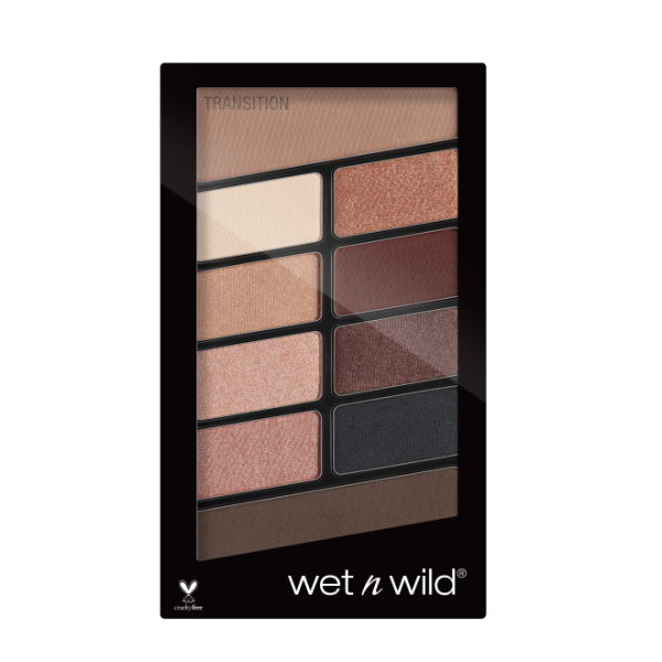 Color Icon Eyeshadow 10 Pan Palette-Nude Awakening - Product front facing with cap off on a white background
