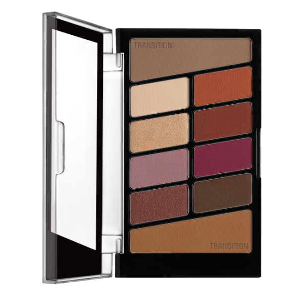 Wet n wild | Color Icon Eyeshadow 10 Pan Palette-Rosé in the Air | Product front facing lid opened, with no background
