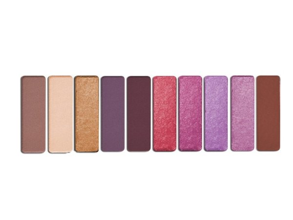 Color Icon 10 Pan Eye shadow Palette- V.I.Purple - Product front facing open on a white background