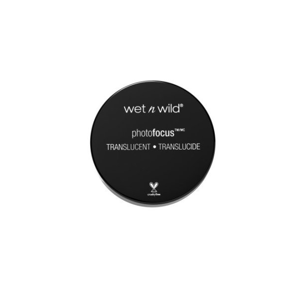 Photo Focus Loose Setting Powder-Translucent - Product front facing with cap off on a white background