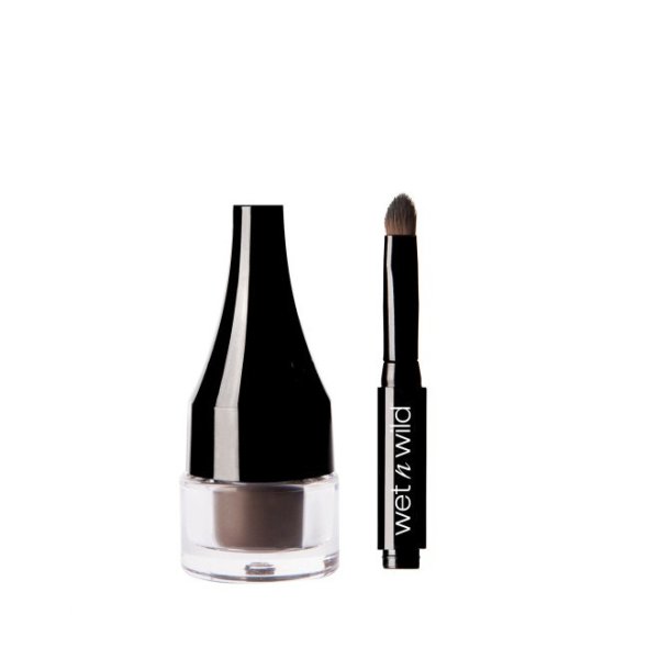 Wet n wild | Ultimate Brow™ Pomade-Medium Brown | Product front facing lid closed, with no background