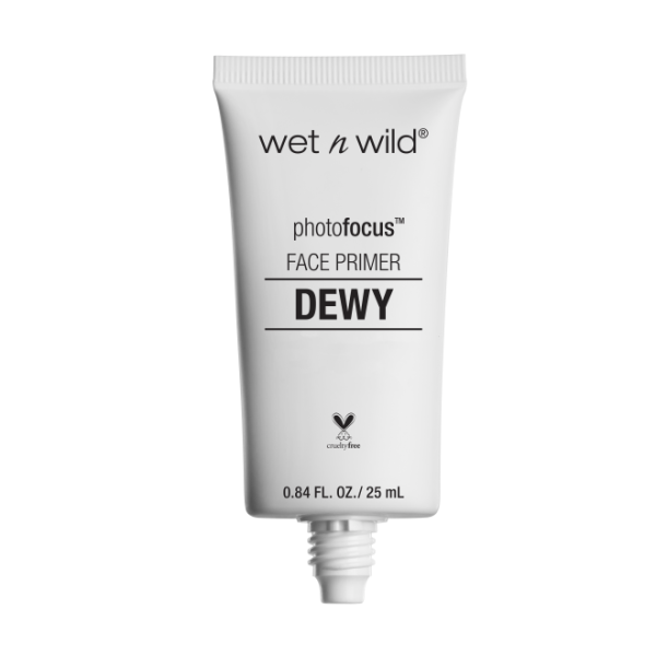 Wet n wild | Photo Focus Dewy Face Primer - Till Prime Dew Us Part | Product front facing cap off, with no background
