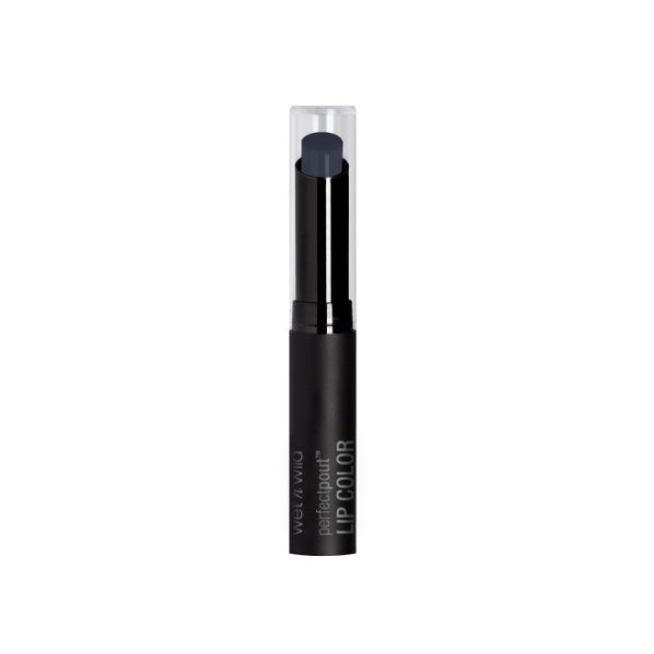 Wet n wild | Perfect Pout Lip Color- Power Outage | Product front facing cap on, with no background