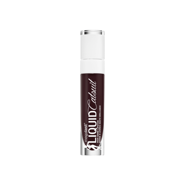 MegaLast Liquid Catsuit High-Shine Lipstick- Late Night Done Right - Product front facing with cap off on a white background