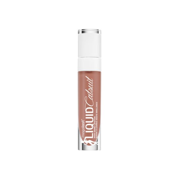 MegaLast Liquid Catsuit High-Shine Lipstick- Chic Got Real - Product front facing with cap off on a white background