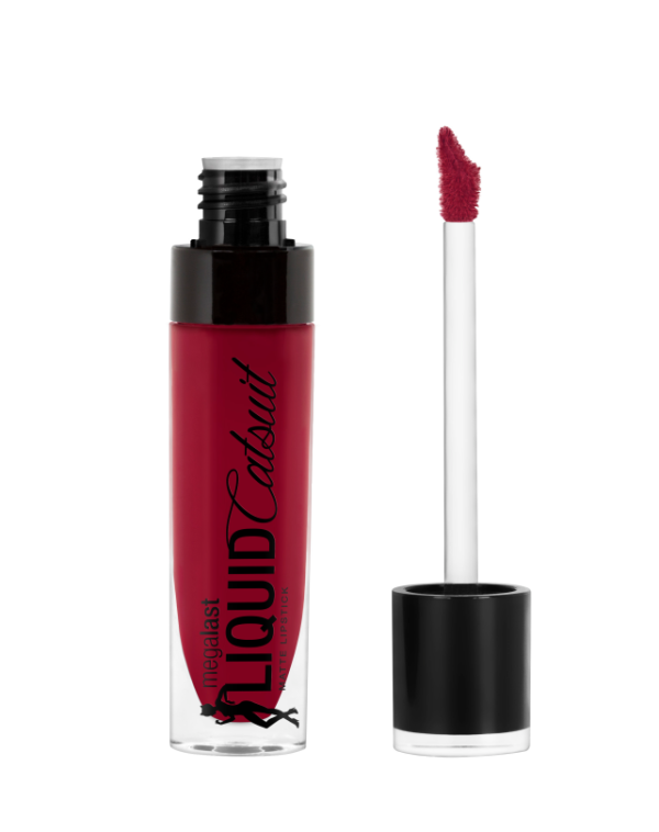 Wet n wild | Megalast Liquid Catsuit Matte Lipstick-Behind the Bleachers | Product front facing cap off, with no background