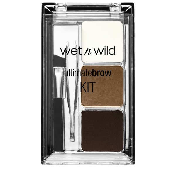 Wet n wild | Ultimate Brow Kit-Ash Brown | Product front facing lid closed, with no background