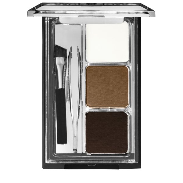 Wet n wild | Ultimate Brow Kit-Ash Brown | Product front facing lid opened, with no background