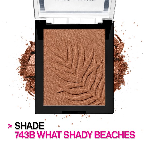Wet n wild | Color Icon Bronzer | Product front facing, with product scattered background