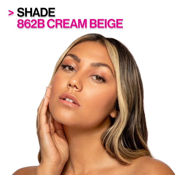 Wet n wild | Photo Focus Stick Foundation | Model demonstrating finished product look on face with shade name