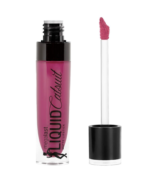 Wet n wild | MegaLast Liquid Catsuit Matte Lipstick -Berry Recognize | Product front facing cap off, with no background