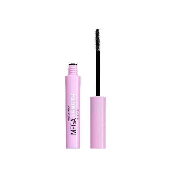 Wet n wild | MEGA LENGTH MASCARA | Product front facing cap off, with no background