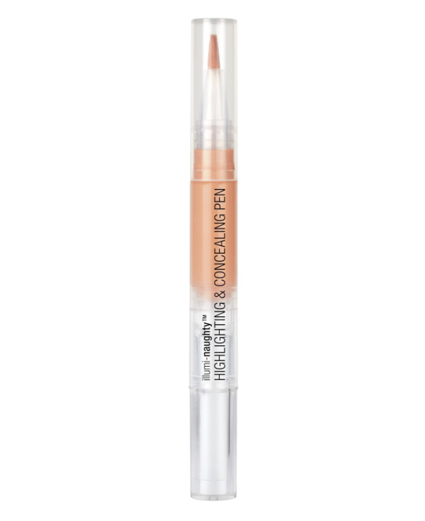 Wet n wild | Illumi-Naughty Highlighting and Concealing Pen-A Happy Medium | Product front facing lid closed, with no background