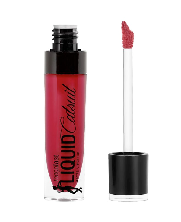 Wet n wild | MegaLast Liquid Catsuit Matte Lipstick -Missy and Fierce | Product front facing cap off, with no background