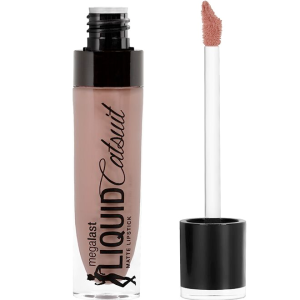 Wet n wild | MegaLast Liquid Catsuit Matte Lipstick -Nudie Patootie | Product front facing cap off, with no background