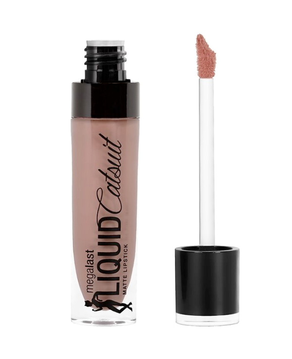 Wet n wild | MegaLast Liquid Catsuit Matte Lipstick -Nudie Patootie | Product front facing cap off, with no background