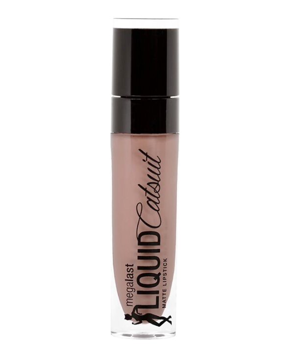 MegaLast Liquid Catsuit Matte Lipstick -Nudie Patootie - Product front facing with cap off on a white background