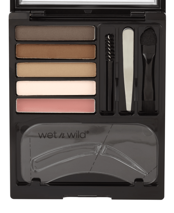 Wet n wild | Ultimate Brow™ Universal Stencil Kit | Product front facing lid opened, with no background