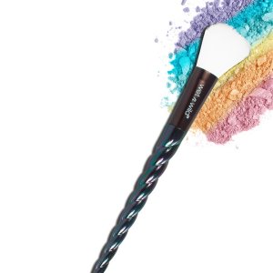 Wet n wild | Unicorn Highlighting Brush | Product front facing, with colorful background