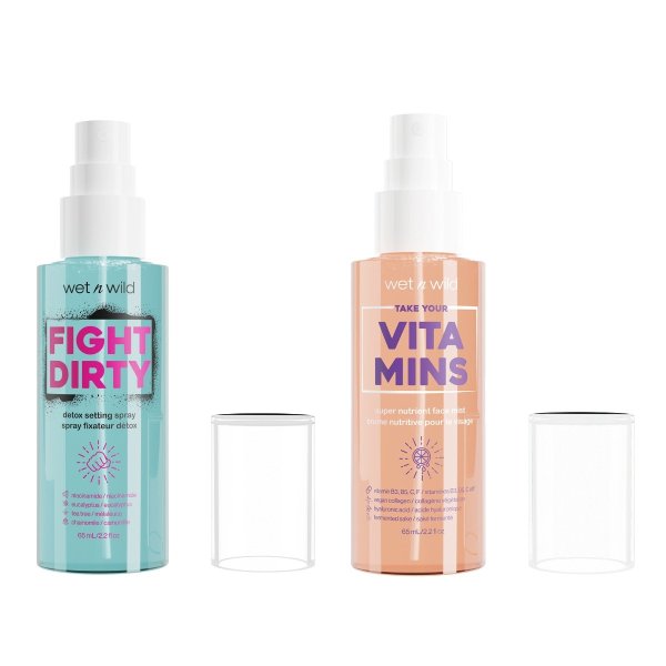 Wet n wild | Fight Dirty + Take Your Vitamins Bundle | Product front facing cap off, with no background