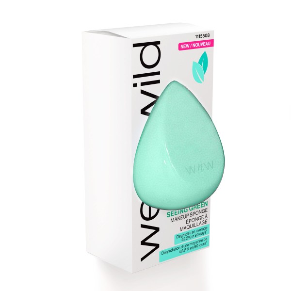 Wet n wild | Seeing Green Makeup Sponge | Product angled, inside packaging