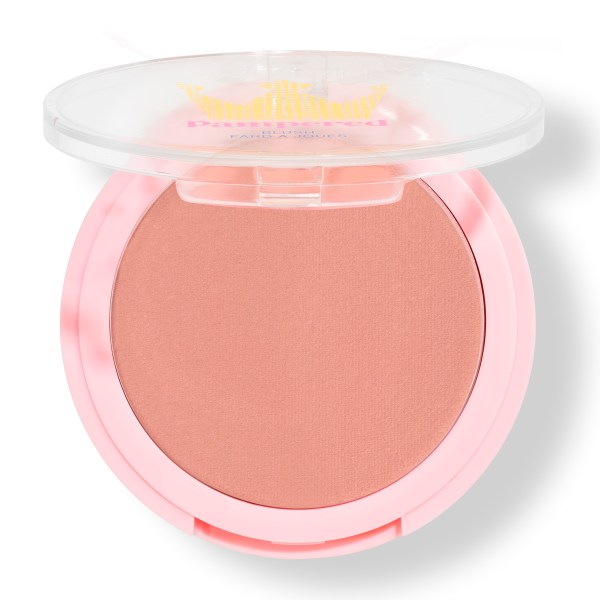Wet n wild | Pampered Blush | Product front facing lid opened, with no background