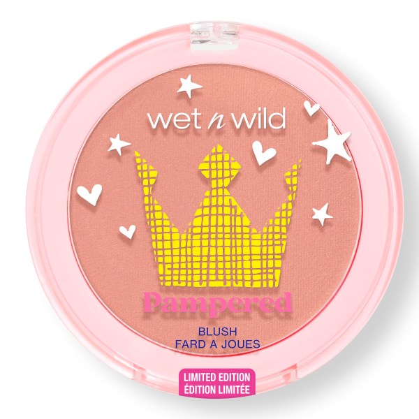 Wet n wild | Pampered Blush | Product front facing lid closed, with no background
