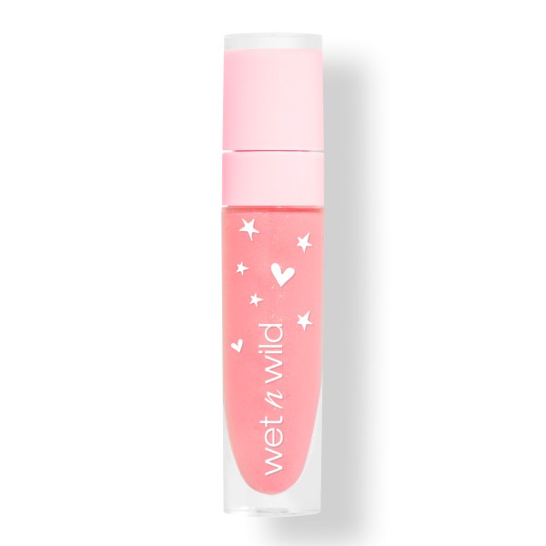 wet n wild | Pampered Lip Gloss Pink Bubble Bath, back facing with closed cap