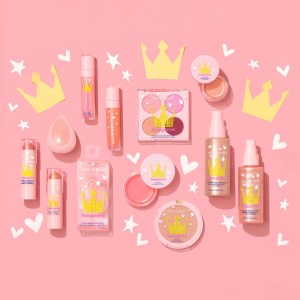 wet n wild | Pampered Collection with pink background and white hearts and stars