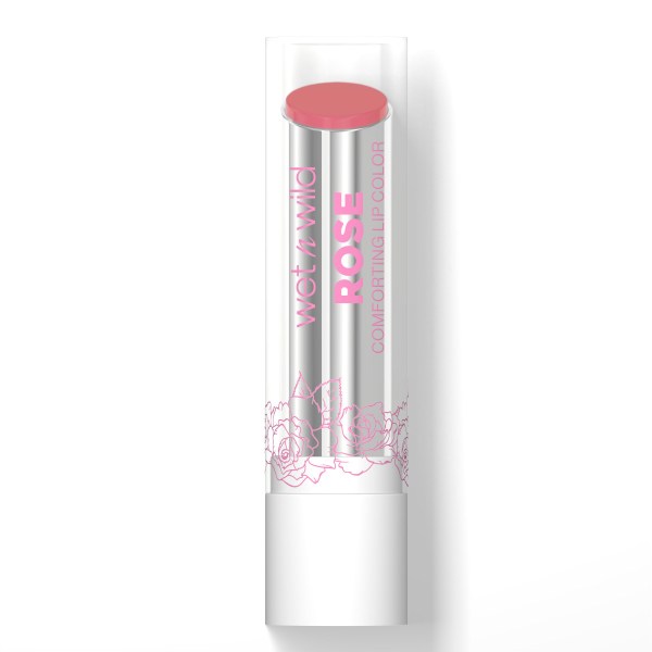 Wet n wild | Rose Comforting Lip Color- Biscotti Mommy | Product front facing cap on, with no background