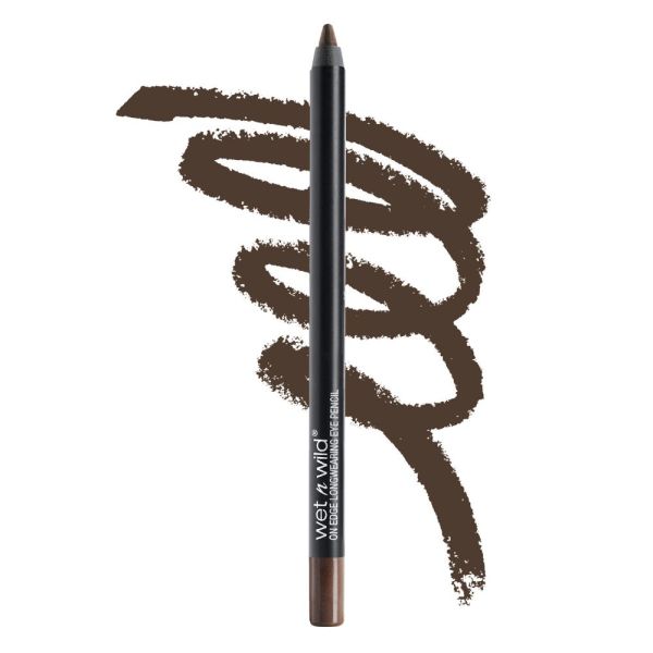 Wet n wild | On Edge Longwearing Eye Pencil – Wooden You Know | Product front facing cap off, with product swatch