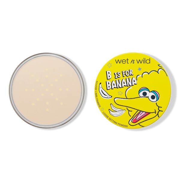 Wet n wild | B Is For Banana Setting Powder | Product front facing lid opened, with no background