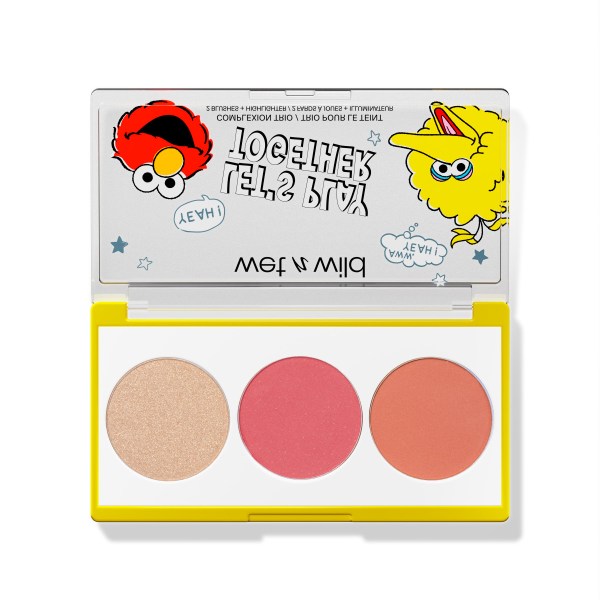 Wet n wild | LET’S PLAY TOGETHER- COMPLEXION TRIO | Product front facing lid opened, with no background