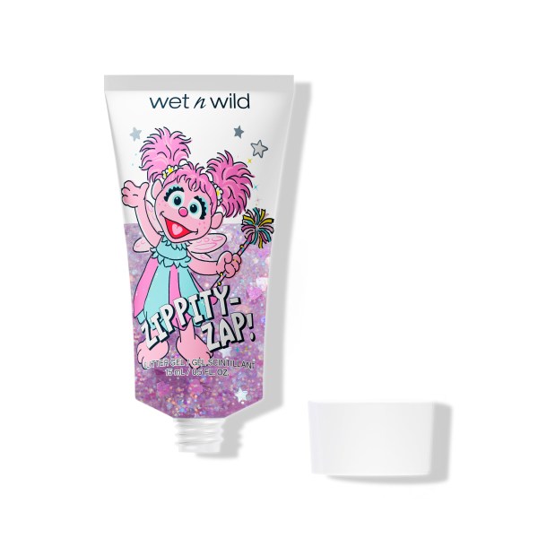 Wet n wild | Zippity-Zap! Glitter Gel | Product front facing cap off, with no background
