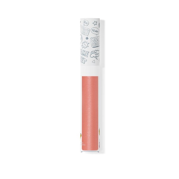 wet n wild | I’m Happy To Be Me! Lip Gloss- Fun-Sized | Product backside facing with applicator on