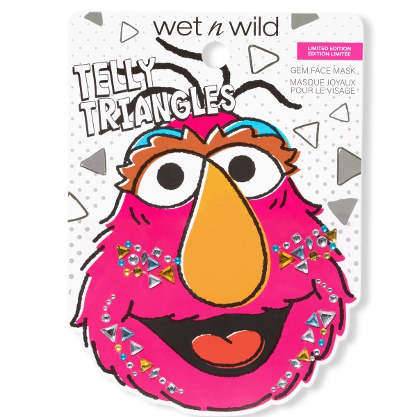 Wet n wild | Telly Triangles Gem Face Masks | Product front facing in packaging, with no background