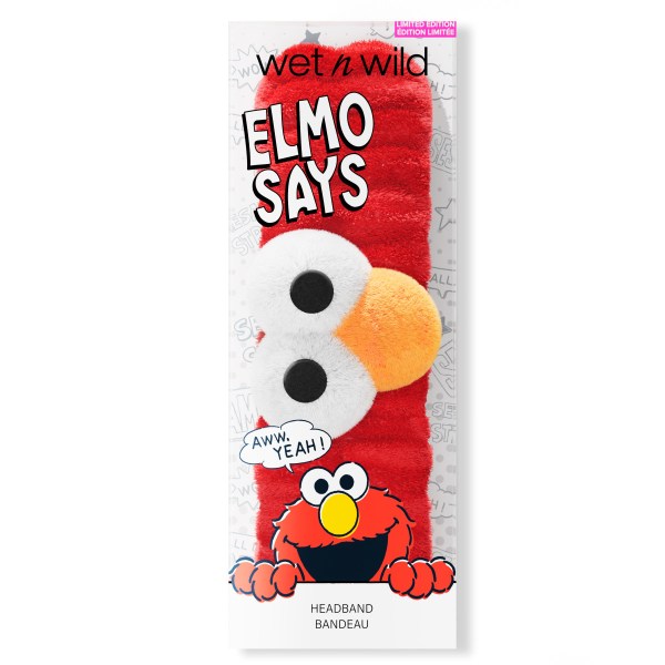 Wet n wild | Elmo Says Headband | Product front facing in packaging, with no background
